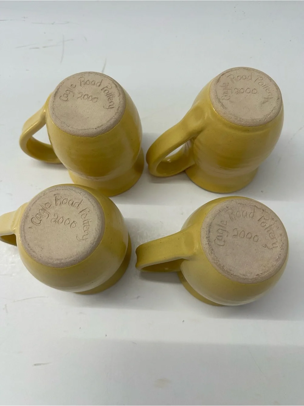 Cagle Road Pottery Butter Yellow Beverage Set - 6pcs